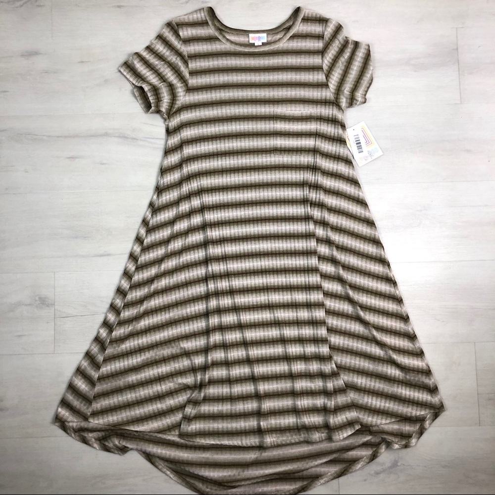 LuLaRoe Striped Carly Dress Size Small